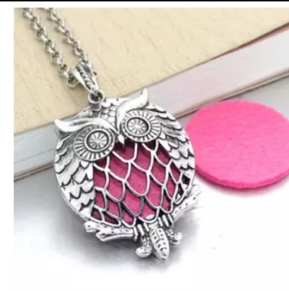 Jewelry - Owl aromatherapy diffuser necklace